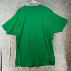 Holiday Time Adult XL T-Shirt Green Elf Santas Helper Short Sleeve Crew Neck