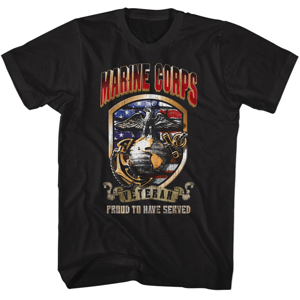 United States Military Marine Corps Veteran Proud To Have Served Men’s T Shirt