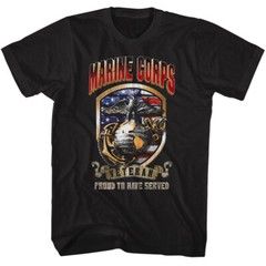 United States Military Marine Corps Veteran Proud To Have Served Men’s T Shirt
