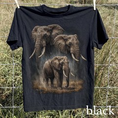 Retro Majestic Elephant Comfort Tee Graphic Shirt Men Women