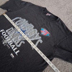Vintage 1994 Dallas Cowboys 75th Aniversary Trench Single Stitch T-Shirt Size XL