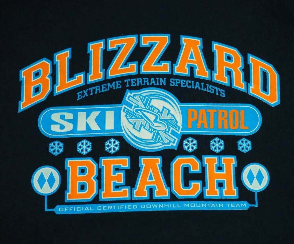 Walt Disney World Blizzard Beach Ski Patrol Tank Sleeveless Men’s Large Blue