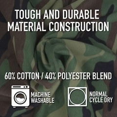 Rothco Black Camo T-Shirt- Poly Cotton Military Fashion Tees