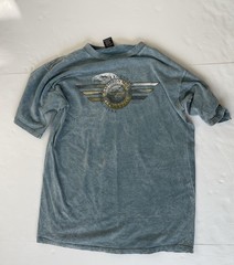 Groves Harley Davidson Classic Motorcycles Winchester Va Blue Mineral Wash Sz L