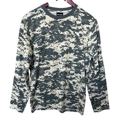 MIL-TEC Camo Long Sleeve T Shirt Adult Medium Military Tactical Woodland