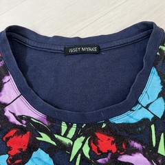 ISSEY MIYAKE T-shirt Painted Print Size 4 Good Condition