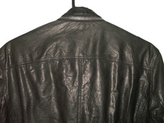 Men’s All Saints POSTNOON LEATHER SHIRT jacket overshirt L (ref51) £129.99!!!!!