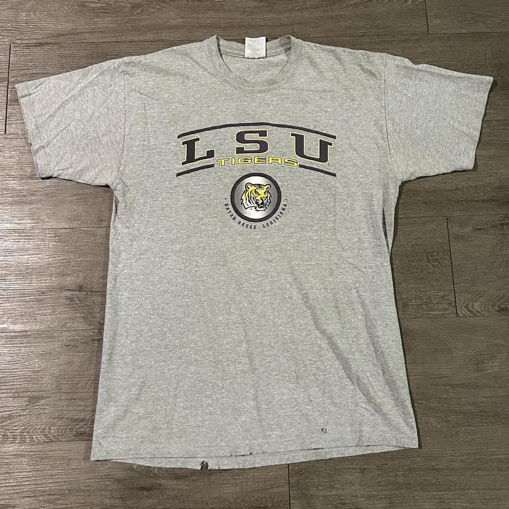 Vintage 90s LSU Louisiana State University NCAA Football College T-shirt Sz L