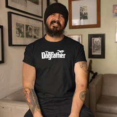 Whippet T Shirt Dogfather Walking Birthday Him and Fathers Day Gift Ideas Mens