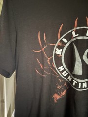 Killik Hunting T-Shirt size medium. 50/25/25 poly/cotton/rayon makes it Light