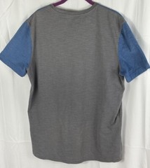 Mossimo Supply Co Men’s Gray Blue Short Sleeve Pocket T-Shirt Size Large READ