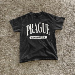 Prague Czech Republic vintage souvenir classic tee old town