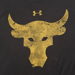 Under Armour Brahma Bull Mens T-shirt Heatgear Loose Fit Mens Sz Med Distressed