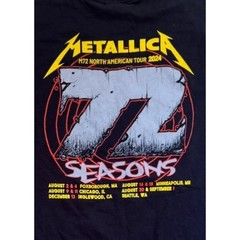 Metallica M72 72 Seasons 2024 North American Tour Graphic Band T Shirt Large