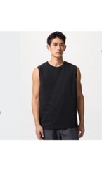 UNIQLO AIRism Cotton Sleeveless T-Shirt S-4XL Crew-Neck Tank Men 475363 NWT
