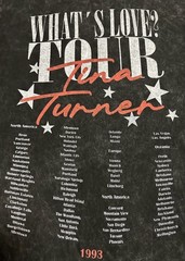 Tina Turner What’s Love? Tour 1993 Graphic Washed T-Shirt, XS