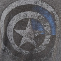 Captain America T Shirt Mens Size Small Gray Marvel Comics Superhero