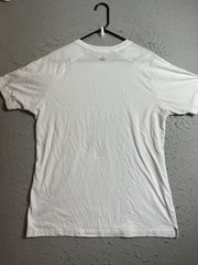 Alo Yoga Triumph Crew Neck Tee Mens L White Sueded Performance T-Shirt Casual