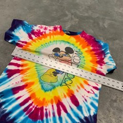 Vintage Velva Sheen Mickey Mouse Woodstock Tie Dye T-Shirt Men’s Large USA