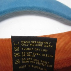 VTG 90s Churinga Australia Tie Dye Dreaming Animals Native L Indigenous Orange