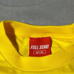 Full Send Nelk Boys Yellow T-Shirt Size Medium NWT