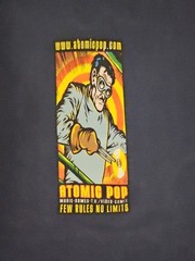 Rare Atomic Pop T-Shirt Size Large Few Rules No Limits Music Games Video Comix