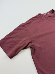 Uniqlo U Shirt Mens Medium Purple AIRism Relaxed Fit Cotton Tee Lightweight