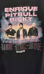 Ricky Martin Pitbull Enrique Iglesias Trilogy Tour Shirt Large 2023 Concert BG3