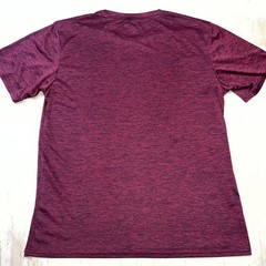 Real Essentials Men’s Active T-Shirt Burgundy Heather Short Sleeve Size Large