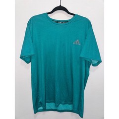 Adidas Climalite T-Shirt Mens XL Blue Teal Short Sleeve Athletic
