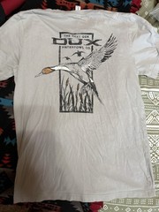 12 DUX Waterfowl Company Men’s Duck Hunting Graphic Tees M Crew Neck Cotton Knit