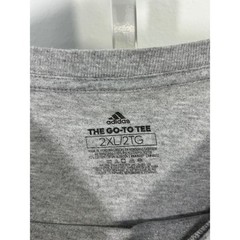 Adidas The Go-To Tee Mens 2XL Gray Heather Short Sleeve Graphic Logo T-Shirt