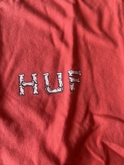 HUF Boner Classic H Men’s T-Shirt Size Small Cayenne Color