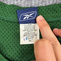 Reebok Mesh Baseball Jersey Shirt Mens Size XL Green Henley Athletic Practice