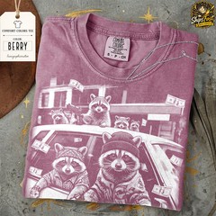 Raccoon Funny Gangsta Animal Comfort Tee