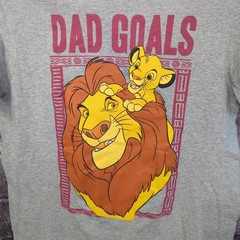 The Lion King Simba And Mufasa Dad Goals Disney Size Medium T-Shirt EUC!