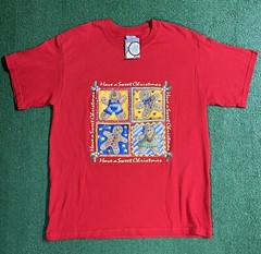 Vintage 90s Walmart Gingerbread Man Cookie Holiday Christmas Shirt Large New NWT