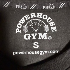Powerhouse Gym Shirt Men’s S Black Bodybuilding Graphic T-Shirt Workout Lifting