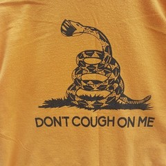 Yellow Gadsen Mask Serpent Don’t Cough On Me Men’s XL T Shirt