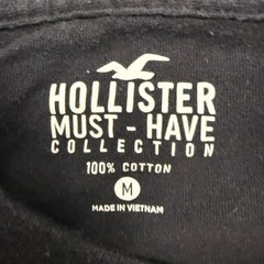 Hollister Mens Must-Have Collection Cotton Crewneck T-Shirt Black Medium Logo