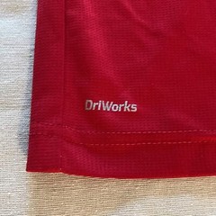 Men’s Athletic DriWorks Red Shirt size S