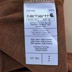 NWOT Carhartt K87 Pocket T-Shirt Small Oiled Walnut Heather Loose Fit Sealed