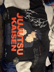 Civil Regime x Jujutsu Kaisen Megumi Fushiguro Graphic Tee Black Mens L