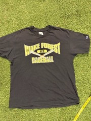 Vintage 90s Champion Wake Forest University ACC Baseball Single Stitch T-Shirt