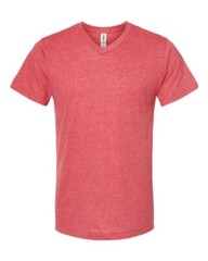 Tultex 207 Mens Short Sleeve Moisture Polyester V-Neck New Arrival Fit T-Shirt
