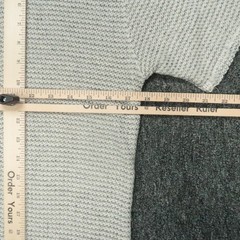 Kith Shirt Mens Extra Small Gray Beige Short Sleeve Knit Crew Long Length