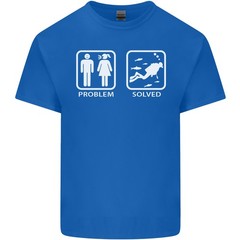 Scuba Diving Problem Solved Mens Light Cotton T-Shirt
