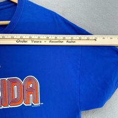 VTG Florida Gators Graphic T-Shirt Gildan Tag Blue Orange Mens XL NCAA Football
