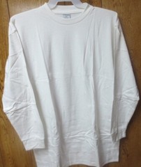 Men T-Shirts White Long Sleeve 2XL 6 Pc. 100 Cotton Economical Import Work Wear
