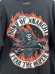 Sons Of Anarchy Men’s 2XL T-Shirt Fear The Reaper Graphic Print Tee Black